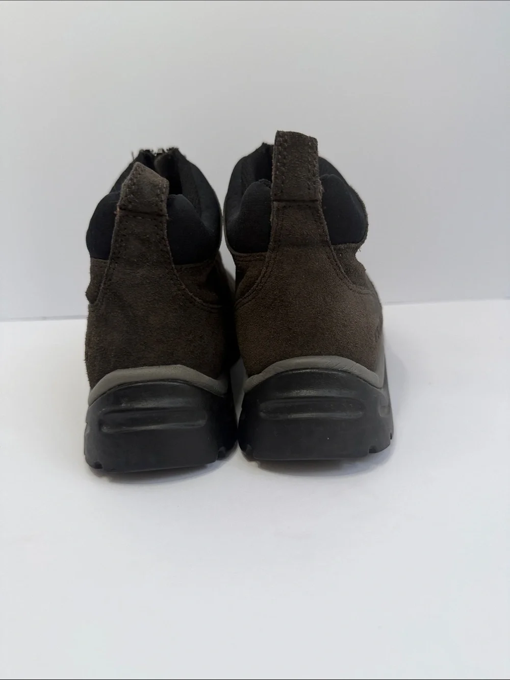 Teva Women's Dark Brown Suede Front-Zip Ankle Booties